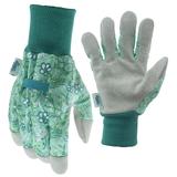 Digz Leather Palm with Knit Wrist Women's Medium Green Glove