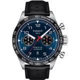 Tissot PRS 516 Automatic Blue Chronograph Dial Leather Strap Men's Watch T131.627.16.042.00 T131.627.16.042.00