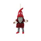 Department 56 Possible Dreams Gnome Moose Hat Ornament African American Fabric in Black/Red, Size 7.8 H x 5.0 W x 2.0 D in | Wayfair 6011328