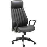 Lorell High Back Faux Leather Conference Chair Upholstered in Black, Size 50.9 H x 28.0 W x 29.4 D in | Wayfair LLR41841
