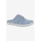 Women's Drew Sunstone Mules by Drew in Blue Floral Canvas (Size 10 M)