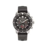 Nautis Caspsian Chronograph Strap Watch w/Date Black One Size 21227G-B
