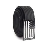 Grip6 Narrow Black Flag Buckle w/Black Strap 38 NB-USA-NJA-LS-BLK-1.1-38