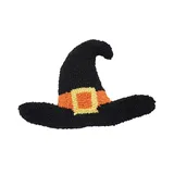 C&F Home Witch's Hat Halloween Throw Pillow, Black, 12X8