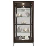 Howard Miller® Sheena Lighted Curio Cabinet Wood in Gray, Size 78.875 H x 35.75 W x 16.25 D in | Wayfair 680692