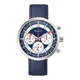 Bulova Men's Archive Chronograph C Blue Strap Watch, 46Mm