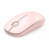 Jelly Comb 2.4G Slim Wireless Mouse with Nano Receiver Less Noise Portable Mobile Optical Mice for Notebook PC Laptop Pink