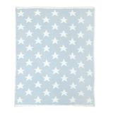 Tadpoles Ultra-Soft Chenille Knit Baby Blanket Blue/White