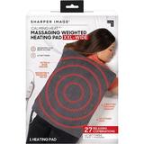 Calming Heat Wide Massaging Weighted Pad XXL with 12 Settings 5 lbs 20 x 24 Grey
