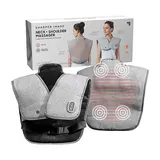 Sharper Image Heated Neck and Shoulder Massager for Pain Relief, One Size , Gray