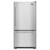 Maytag 22.1-cu ft Bottom-Freezer Refrigerator with Ice Maker (Fingerprint Resistant Stainless Steel) ENERGY STAR | MBF2258FEZ