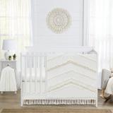 Boho Fringe Ivory 4 Piece Crib Bedding Set by Sweet Jojo Designs