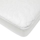 american baby company waterproof fitted crib and toddler protective mattress pad cover white