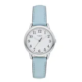 Timex Women's Easy Reader Leather Watch - TW2R62900JT, Size: Small, Blue