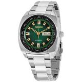 Seiko Men s Recraft Automatic Green Dial Stainless Steel Watch SNKM97
