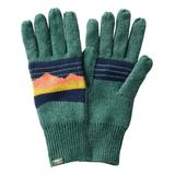 Adults' Katahdin Gloves Lawn Green/Nautical Navy Large-Extra Large, Wool Blend L.L.Bean