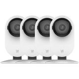 YI by kami 4pc Security Home Camera 1080p WiFi Smart IP Indoor Nanny Cam with Night Vision 2-Way Audio Motion Detection Phone App Pet Cat Dog Cam - Works with Alexa and Google