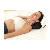 Electric Heating Massage Neck and Back Pillow and Massager Shiatsu Black