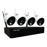Night Owl Security Camera System 10 Channel Wi-Fi NVR with 1TB Hard Drive 4 Wi-Fi IP 1080p HD Spotlight Surveillance Bullet Cameras 2-Way Audio Enabled Indoor Outdoor Cameras with Night Vision