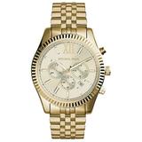 Michael Kors Men s Lexington Gold-Tone Chronograph Watch MK8281