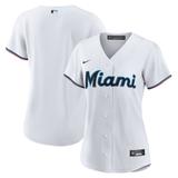 "Women's Nike White Miami Marlins Home Blank Replica Jersey"