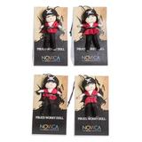 Dreamy Crew,'Set of 4 Handcrafted Cotton and Cibaque Pirate Worry Dolls'