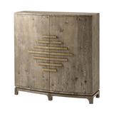 Theodore Alexander Anthony Cox Bar Cabinet Wood in Brown, Size 47.0 H x 16.0 D in | Wayfair AC61036