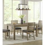 Gracie Oaks Lorrell Extendable Dining Set Wood/Upholstered Chairs in Brown/Gray | Wayfair Composite_69856F15-4BFF-44E6-A2BD-3FC28606C972_1663765511