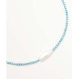 Yalita D. Designs Women's Necklaces Brass - Turquoise & Cultured Pearl Beaded Necklace