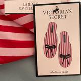 Victoria's Secret Shoes | Victorias Secret Deluxe Slipper Set Size M ( 7-8 ) | Color: Black/Pink/Red | Size: 8