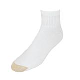 Gold Toe Men's Big & Tall Cotton Quarter Socks (Pack of 6) - White 6 -