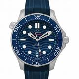 Omega Seamaster Diver 300 M Co-Axial Master Chronometer 42 mm Automatic Blue Dial Stainless Steel Men s Watch 210.32.42.20.03.001