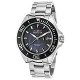 Invicta Men s 23068 Pro Diver Stainless Steel Black Mother Of Pearl Dial Watch