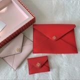 Tory Burch Bags | Nwt Tory Burch 4 In 1 Leather Clutch Wallet Card Cases Gift Set | Color: Pink/Red | Size: Os