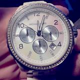 Michael Kors Jewelry | Mk Watch. Used, Needs Battery. | Color: Silver/White | Size: Os