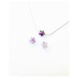 Amethyst 925 Sterling Silver Star Necklace, Silver