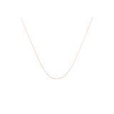 Women's Solid Rose Gold Rope Chain Necklace Unisex Chain 20" by Haus of Brilliance in Rose Gold