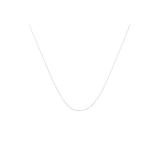 Women's Solid White Gold Rope Chain Necklace Unisex 16" by Haus of Brilliance in White