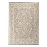 White Area Rug - Plow & Hearth McLean Wool Rug, 2 ' x 3 ' Oriental Handmade Tufted Rectangle 2' x 3' Wool Area Rug in Taupe/Ivory Wool in White