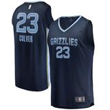 Youth Fanatics Branded Jarrett Culver Navy Memphis Grizzlies 2021/22 Fast Break Replica Jersey - Icon Edition