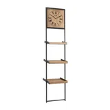Monroe Lane Traditional Wood Wall Shelf, Brown