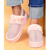 YASIRUN Women's Slippers Pink - Pink Platform Slingback Slipper - Women