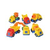 U.S. Toy Company Toy Cars and Trucks - Yellow & Blue Tough Trucks Set