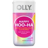 OLLY Happy Hoo-Ha - Supports Vaginal Health & pH Balance - 25 Capsules | 25-day Supply - Blend of Multi-Strain Vag-Friendly Probiotics
