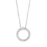 Effy® 1/4 Ct. T.w. Diamond Miracle Set Pendant Necklace In Sterling Silver, 16 In