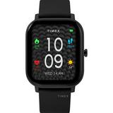 Timex Unisex Metropolitan S AMOLED Black 36mm Smartwatch GPS & Heart Rate Silicone Strap