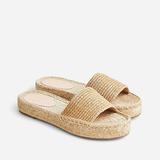 J. Crew Shoes | J.Crew Raffia Slip-On Espadrille Sandals | Color: Tan | Size: 6