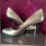 Gucci Shoes | Gucci Gold 10.5 B Womens High Heel Pumps Platforms Metallic Bronze 171372 *8236 | Color: Gold | Size: 10.5
