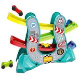Car Ramp Toys for Toddlers 1 2 3 Year Old Boy Race Track Car Toy for Toddler Age 2-4 Boy with 4 Car Race Track Gift for Kids