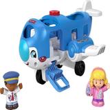 Fisher-Price Little People Airplane Toy with Lights Music and 2 Figures for Toddler Pretend Play Travel Together Airplane